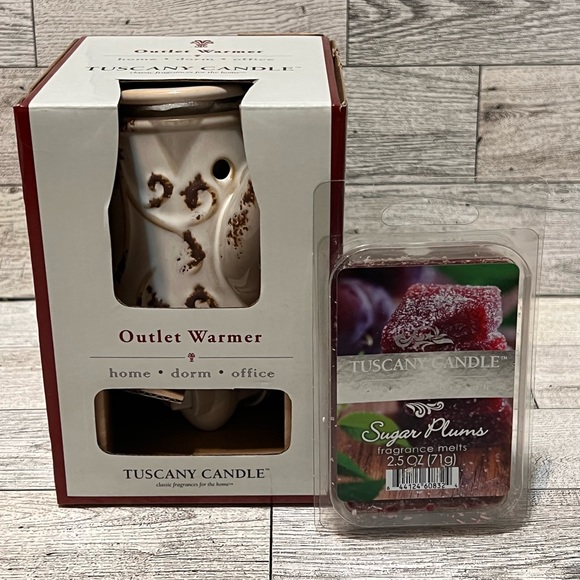 TUSCANY CANDLE Outlet Wax Warmer Watering Can & Sugar Plum Fragrance Melts - Picture 3 of 8